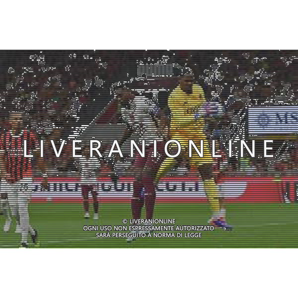 Milano 17.08.2024 Stadio Giuseppe Meazza @Manuela Viganti /Ag. Aldo Liverani sas Milan vs Torino Campionato Calcio Serie A Enilive 2024/2025 1a giornata Nella foto: mike maignan e duvan zapata ©Viganti/AGENZIA ALDO LIVERANI SAS