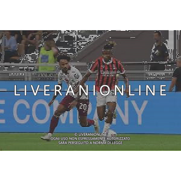 Milano 17.08.2024 Stadio Giuseppe Meazza @Manuela Viganti /Ag. Aldo Liverani sas Milan vs Torino Campionato Calcio Serie A Enilive 2024/2025 1a giornata Nella foto: valentino lazaro e samuel chukwueze ©Viganti/AGENZIA ALDO LIVERANI SAS