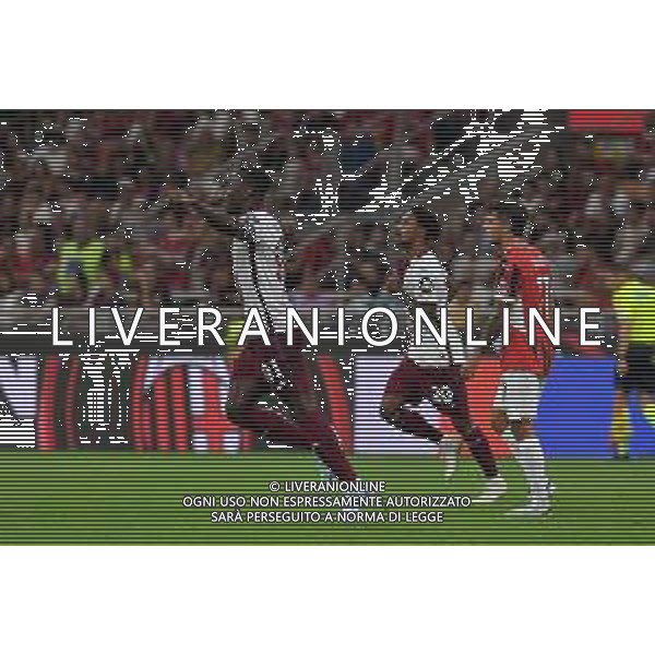 Milano 17.08.2024 Stadio Giuseppe Meazza @Manuela Viganti /Ag. Aldo Liverani sas Milan vs Torino Campionato Calcio Serie A Enilive 2024/2025 1a giornata Nella foto: esultanza duvan zapata dopo l\'autogol di malick thiaw ©Viganti/AGENZIA ALDO LIVERANI SAS