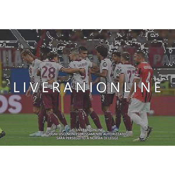 Milano 17.08.2024 Stadio Giuseppe Meazza @Manuela Viganti /Ag. Aldo Liverani sas Milan vs Torino Campionato Calcio Serie A Enilive 2024/2025 1a giornata Nella foto: esultanza torino dopo l\'autogol di malick thiaw ©Viganti/AGENZIA ALDO LIVERANI SAS