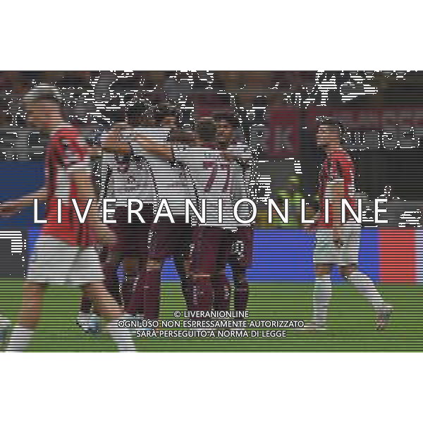 Milano 17.08.2024 Stadio Giuseppe Meazza @Manuela Viganti /Ag. Aldo Liverani sas Milan vs Torino Campionato Calcio Serie A Enilive 2024/2025 1a giornata Nella foto: esultanza torino dopo l\'autogol di malick thiaw ©Viganti/AGENZIA ALDO LIVERANI SAS