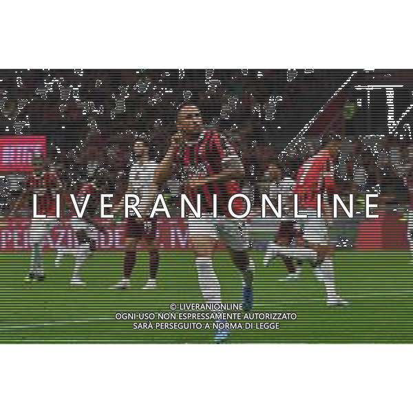 Milano 17.08.2024 Stadio Giuseppe Meazza @Manuela Viganti /Ag. Aldo Liverani sas Milan vs Torino Campionato Calcio Serie A Enilive 2024/2025 1a giornata Nella foto: esultanza noah okafor dopo il gol ©Viganti/ AGENZIA ALDO LIVERANI SAS