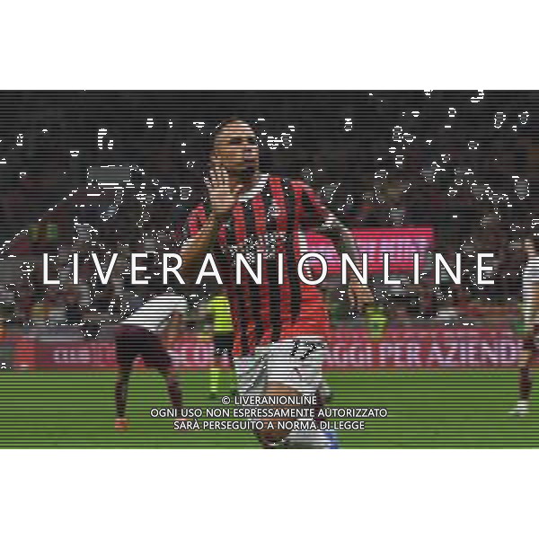 Milano 17.08.2024 Stadio Giuseppe Meazza @Manuela Viganti /Ag. Aldo Liverani sas Milan vs Torino Campionato Calcio Serie A Enilive 2024/2025 1a giornata Nella foto: esultanza noah okafor dopo il gol ©Viganti/ AGENZIA ALDO LIVERANI SAS