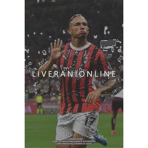 Milano 17.08.2024 Stadio Giuseppe Meazza @Manuela Viganti /Ag. Aldo Liverani sas Milan vs Torino Campionato Calcio Serie A Enilive 2024/2025 1a giornata Nella foto: esultanza noah okafor dopo il gol ©Viganti/ AGENZIA ALDO LIVERANI SAS