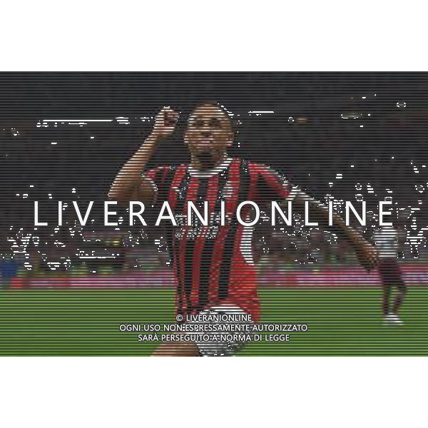 Milano 17.08.2024 Stadio Giuseppe Meazza @Manuela Viganti /Ag. Aldo Liverani sas Milan vs Torino Campionato Calcio Serie A Enilive 2024/2025 1a giornata Nella foto: esultanza noah okafor dopo il gol ©Viganti/ AGENZIA ALDO LIVERANI SAS