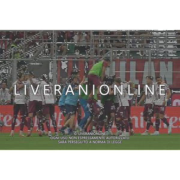 Milano 17.08.2024 Stadio Giuseppe Meazza @Manuela Viganti /Ag. Aldo Liverani sas Milan vs Torino Campionato Calcio Serie A Enilive 2024/2025 1a giornata Nella foto: esultanza torino dopo il gol di duvan zapata ©Viganti/ AGENZIA ALDO LIVERANI SAS