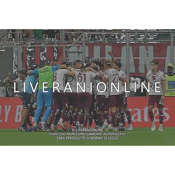 Milano 17.08.2024 Stadio Giuseppe Meazza @Manuela Viganti /Ag. Aldo Liverani sas Milan vs Torino Campionato Calcio Serie A Enilive 2024/2025 1a giornata Nella foto: esultanza torino dopo il gol di duvan zapata ©Viganti/ AGENZIA ALDO LIVERANI SAS