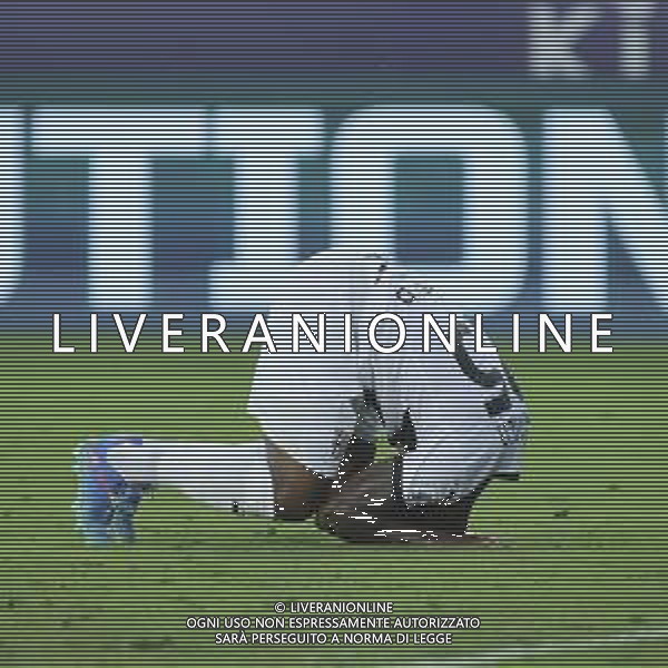 Wylan Cyprien of Parma AC expresses disappointment afther wrong goal during Parma FC vs ACF Fiorentina, 1° Serie A Enilive 2024-25 game at Ennio Tardini Stadium in Parma (PR), Italy, on August 17, 2024. (Photo by Davide Casentini)/AGENZIA ALDO LIVERANI SAS