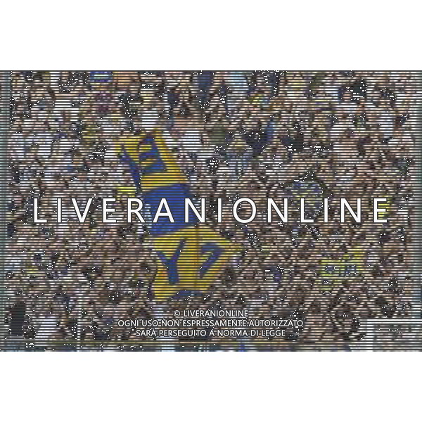 Parma fans show their support during Parma FC vs ACF Fiorentina, 1° Serie A Enilive 2024-25 game at Ennio Tardini Stadium in Parma (PR), Italy, on August 17, 2024. (Photo by Davide Casentini)/AGENZIA ALDO LIVERANI SAS