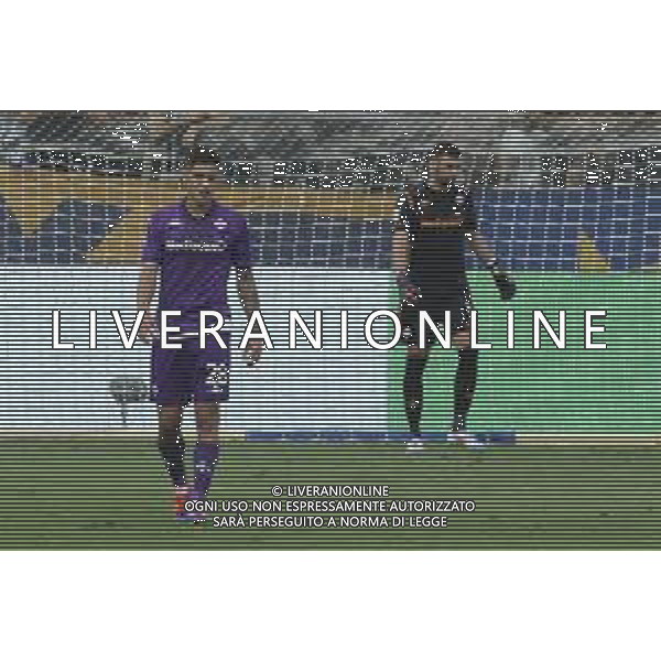 Pietro Terracciano of ACF Fiorentina and Lucas Martinez Quarta of ACF Fiorentina expresses disappointment during Parma FC vs ACF Fiorentina, 1° Serie A Enilive 2024-25 game at Ennio Tardini Stadium in Parma (PR), Italy, on August 17, 2024. (Photo by Davide Casentini)/AGENZIA ALDO LIVERANI SAS