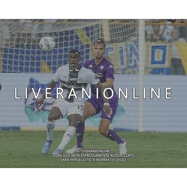 Ange-Yoan Bonny of Parma AC play the ball during Parma FC vs ACF Fiorentina, 1° Serie A Enilive 2024-25 game at Ennio Tardini Stadium in Parma (PR), Italy, on August 17, 2024. (Photo by Davide Casentini)/AGENZIA ALDO LIVERANI SAS