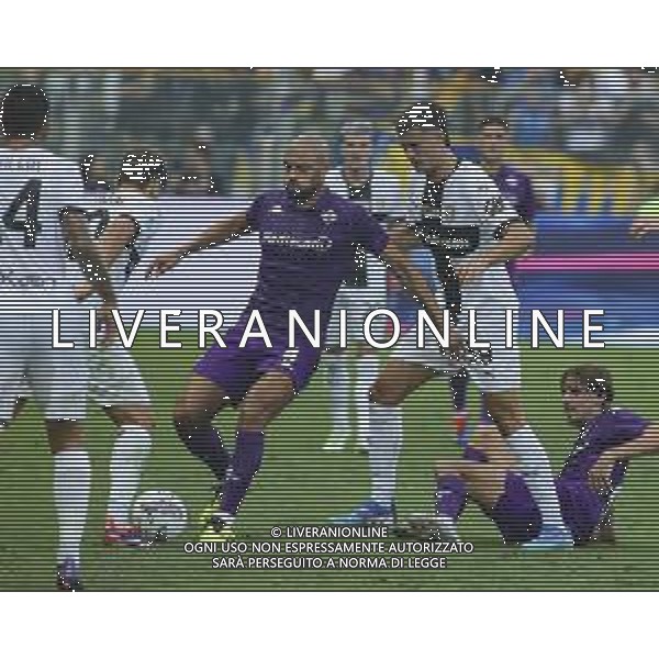 Sofyan Amrabat of ACF Fiorentina competes for the ball during Parma FC vs ACF Fiorentina, 1° Serie A Enilive 2024-25 game at Ennio Tardini Stadium in Parma (PR), Italy, on August 17, 2024. (Photo by Davide Casentini)/AGENZIA ALDO LIVERANI SAS