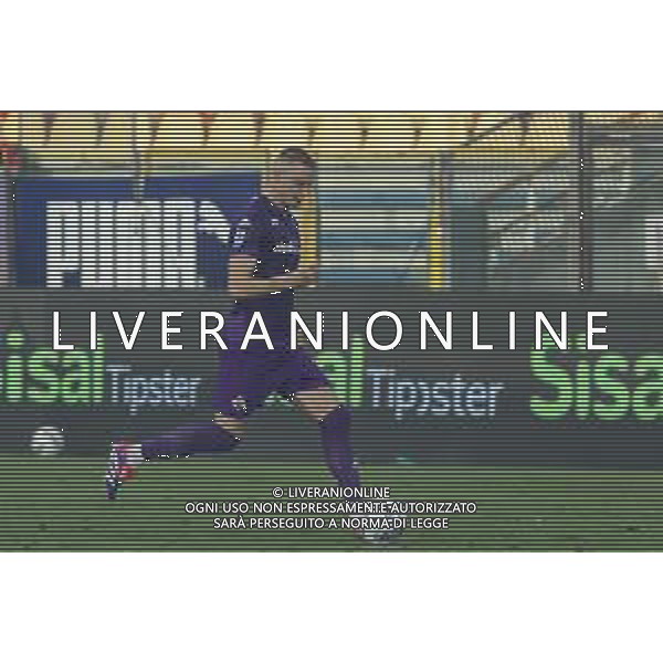 Pietro Camuzzo of ACF Fiorentina play the ball during Parma FC vs ACF Fiorentina, 1° Serie A Enilive 2024-25 game at Ennio Tardini Stadium in Parma (PR), Italy, on August 17, 2024. (Photo by Davide Casentini)/AGENZIA ALDO LIVERANI SAS
