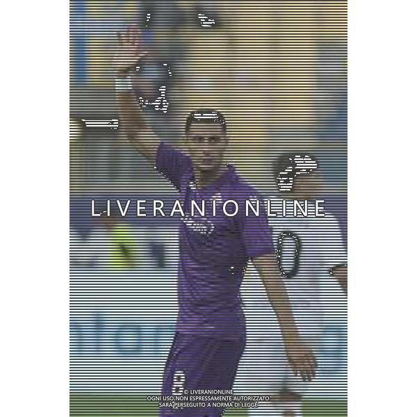 Rolando Mandragora of ACF Fiorentina gestures during Parma FC vs ACF Fiorentina, 1° Serie A Enilive 2024-25 game at Ennio Tardini Stadium in Parma (PR), Italy, on August 17, 2024. (Photo by Davide Casentini)/AGENZIA ALDO LIVERANI SAS