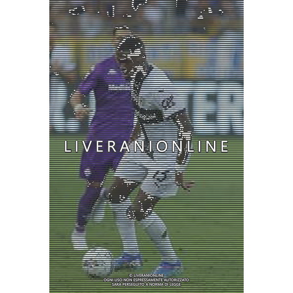 Ange-Yoan Bonny of Parma AC play the ball during Parma FC vs ACF Fiorentina, 1° Serie A Enilive 2024-25 game at Ennio Tardini Stadium in Parma (PR), Italy, on August 17, 2024. (Photo by Davide Casentini)/AGENZIA ALDO LIVERANI SAS