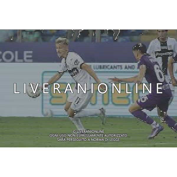 Pontus Almovist of Parma AC play the ball during Parma FC vs ACF Fiorentina, 1° Serie A Enilive 2024-25 game at Ennio Tardini Stadium in Parma (PR), Italy, on August 17, 2024. (Photo by Davide Casentini)/AGENZIA ALDO LIVERANI SAS