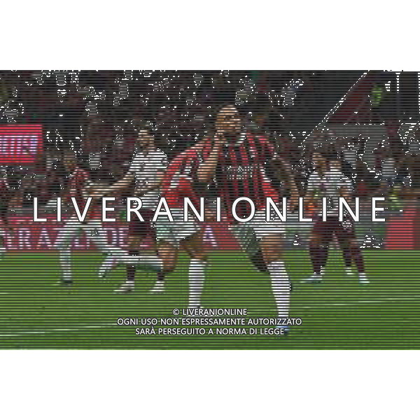 Milano 17.08.2024 Stadio Giuseppe Meazza @Manuela Viganti /Ag. Aldo Liverani sas Milan vs Torino Campionato Calcio Serie A Enilive 2024/2025 1a giornata Nella foto: esultanza di noah okafor dopo il gol ©Viganti/AGENZIA ALDO LIVERANI SAS