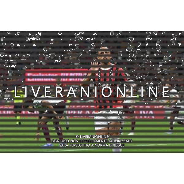 Milano 17.08.2024 Stadio Giuseppe Meazza @Manuela Viganti /Ag. Aldo Liverani sas Milan vs Torino Campionato Calcio Serie A Enilive 2024/2025 1a giornata Nella foto: esultanza di noah okafor dopo il gol ©Viganti/AGENZIA ALDO LIVERANI SAS