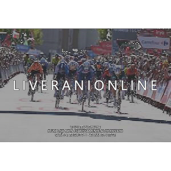 18-08-2024 Vuelta A Espana; Tappa 02 Cascais - Ourem; 2024, Alpecin - Deceuninck; 2024, Visma - Lease A Bike; Groves, Kaden; Van Aert, Wout; Ourem; ©SIROTTI/AGENZIA ALDO LIVERANI SAS