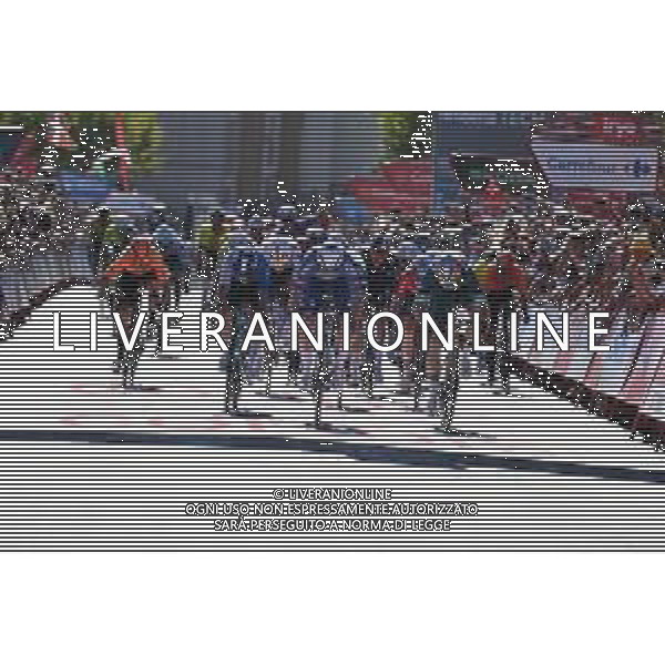18-08-2024 Vuelta A Espana; Tappa 02 Cascais - Ourem; 2024, Alpecin - Deceuninck; 2024, Visma - Lease A Bike; Groves, Kaden; Van Aert, Wout; Ourem; ©SIROTTI/AGENZIA ALDO LIVERANI SAS