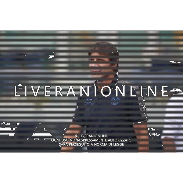 Antonio Conte Head Coach of SSC Napoli during Hellas Verona FC vs SSC Napoli, 1° Serie A EniLive 2024-25 game at Marcantonio Bentegodi Stadium in Verona (VR), Italy, on August 18, 2024. (Photo by Davide Casentini)/AGENZIA ALDO LIVERANI SAS