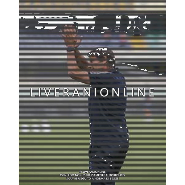 Antonio Conte Head Coach of SSC Napoli during Hellas Verona FC vs SSC Napoli, 1° Serie A EniLive 2024-25 game at Marcantonio Bentegodi Stadium in Verona (VR), Italy, on August 18, 2024. (Photo by Davide Casentini)/AGENZIA ALDO LIVERANI SAS