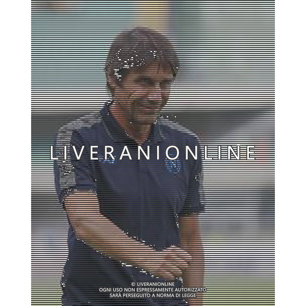 Antonio Conte Head Coach of SSC Napoli during Hellas Verona FC vs SSC Napoli, 1° Serie A EniLive 2024-25 game at Marcantonio Bentegodi Stadium in Verona (VR), Italy, on August 18, 2024. (Photo by Davide Casentini)/AGENZIA ALDO LIVERANI SAS
