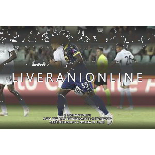 Daniel Mosquera of Hellas Verona FC during Hellas Verona FC vs SSC Napoli, 1° Serie A EniLive 2024-25 game at Marcantonio Bentegodi Stadium in Verona (VR), Italy, on August 18, 2024. (Photo by Davide Casentini)/AGENZIA ALDO LIVERANI SAS