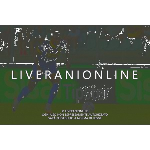 Daniel Mosquera of Hellas Verona FC during Hellas Verona FC vs SSC Napoli, 1° Serie A EniLive 2024-25 game at Marcantonio Bentegodi Stadium in Verona (VR), Italy, on August 18, 2024. (Photo by Davide Casentini)/AGENZIA ALDO LIVERANI SAS