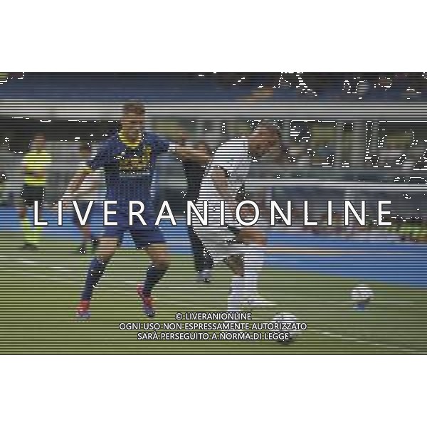 Pasquale Mazzocchi of SSC Napoli during Hellas Verona FC vs SSC Napoli, 1° Serie A EniLive 2024-25 game at Marcantonio Bentegodi Stadium in Verona (VR), Italy, on August 18, 2024. (Photo by Davide Casentini)/AGENZIA ALDO LIVERANI SAS