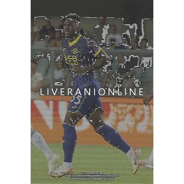 Daniel Mosquera of Hellas Verona FC during Hellas Verona FC vs SSC Napoli, 1° Serie A EniLive 2024-25 game at Marcantonio Bentegodi Stadium in Verona (VR), Italy, on August 18, 2024. (Photo by Davide Casentini)/AGENZIA ALDO LIVERANI SAS