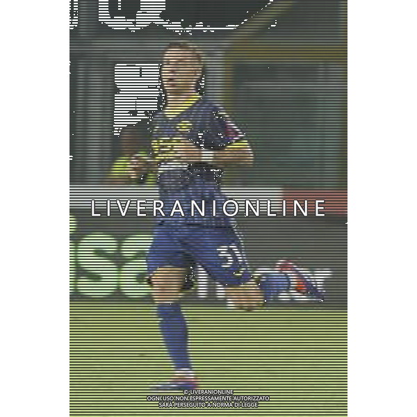 Tomas Suslov of Hellas Verona FC during Hellas Verona FC vs SSC Napoli, 1° Serie A EniLive 2024-25 game at Marcantonio Bentegodi Stadium in Verona (VR), Italy, on August 18, 2024. (Photo by Davide Casentini)/AGENZIA ALDO LIVERANI SAS