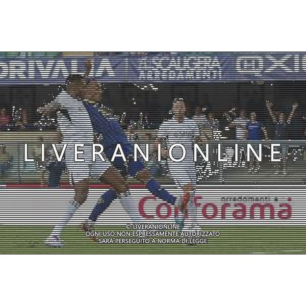 Dailon Livramento of Hellas Verona FC FC scores a goal during Hellas Verona FC vs SSC Napoli, 1° Serie A EniLive 2024-25 game at Marcantonio Bentegodi Stadium in Verona (VR), Italy, on August 18, 2024. (Photo by Davide Casentini)/AGENZIA ALDO LIVERANI SAS