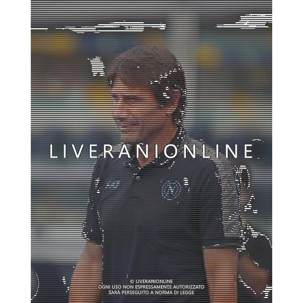Antonio Conte Head Coach of SSC Napoli during Hellas Verona FC vs SSC Napoli, 1° Serie A EniLive 2024-25 game at Marcantonio Bentegodi Stadium in Verona (VR), Italy, on August 18, 2024. (Photo by Davide Casentini)/AGENZIA ALDO LIVERANI SAS