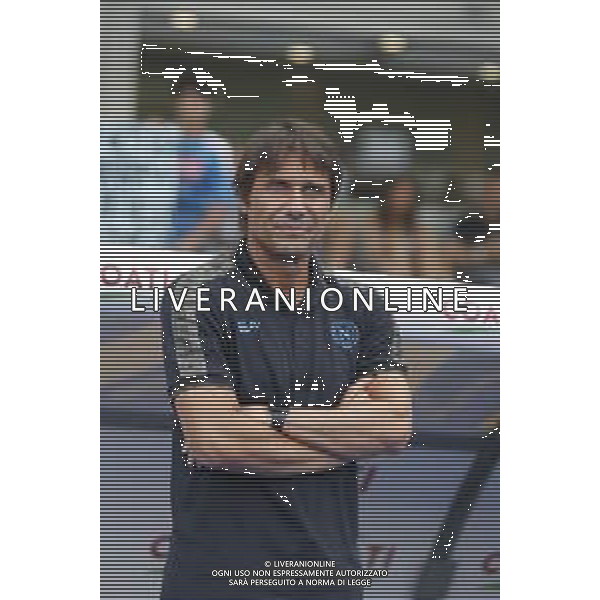 Antonio Conte Head Coach of SSC Napoli during Hellas Verona FC vs SSC Napoli, 1° Serie A EniLive 2024-25 game at Marcantonio Bentegodi Stadium in Verona (VR), Italy, on August 18, 2024. (Photo by Davide Casentini)/AGENZIA ALDO LIVERANI SAS