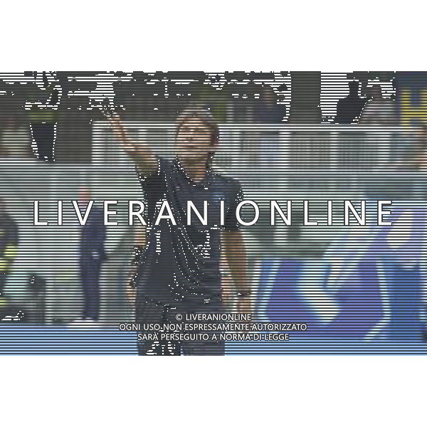 Antonio Conte Head Coach of SSC Napoli gestures during Hellas Verona FC vs SSC Napoli, 1° Serie A EniLive 2024-25 game at Marcantonio Bentegodi Stadium in Verona (VR), Italy, on August 18, 2024. (Photo by Davide Casentini)/AGENZIA ALDO LIVERANI SAS