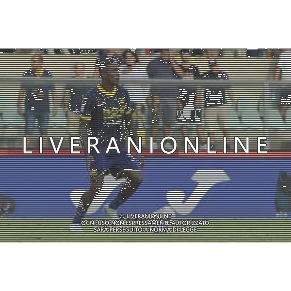 Jackson Tchatchoua of Hellas Verona FCduring Hellas Verona FC vs SSC Napoli, 1° Serie A EniLive 2024-25 game at Marcantonio Bentegodi Stadium in Verona (VR), Italy, on August 18, 2024. (Photo by Davide Casentini)/AGENZIA ALDO LIVERANI SAS