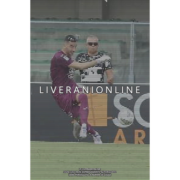 Lorenzo Montipo\' of Hellas Verona FC during Hellas Verona FC vs SSC Napoli, 1° Serie A EniLive 2024-25 game at Marcantonio Bentegodi Stadium in Verona (VR), Italy, on August 18, 2024. (Photo by Davide Casentini)/AGENZIA ALDO LIVERANI SAS