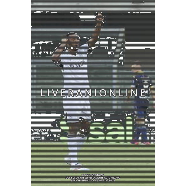 Juan Jesus of SSC Napoli gestures during Hellas Verona FC vs SSC Napoli, 1° Serie A EniLive 2024-25 game at Marcantonio Bentegodi Stadium in Verona (VR), Italy, on August 18, 2024. (Photo by Davide Casentini)/AGENZIA ALDO LIVERANI SAS