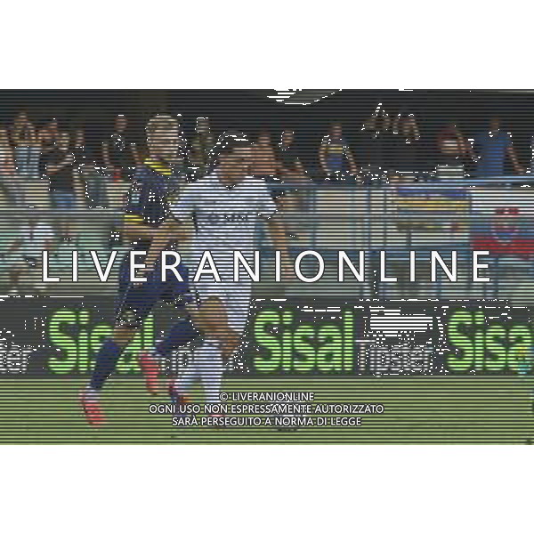 Giacomo Raspadori of SSC Napoli during Hellas Verona FC vs SSC Napoli, 1° Serie A EniLive 2024-25 game at Marcantonio Bentegodi Stadium in Verona (VR), Italy, on August 18, 2024. (Photo by Davide Casentini)/AGENZIA ALDO LIVERANI SAS