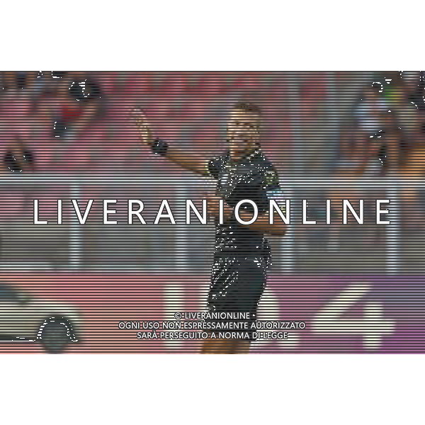 TVEM August 19, 2024 Lecce, Italy - US Lecce vs Atalanta - Italian soccer serie A 2024/25 - Via Del Mare Stadium. In the pic by Emmanuele Mastrodonato/agenzia Aldo Liverani sas: the referee Davide Massa of Imperia - arbitro ©TVEM/AGENZIA ALDO LIVERANI SAS