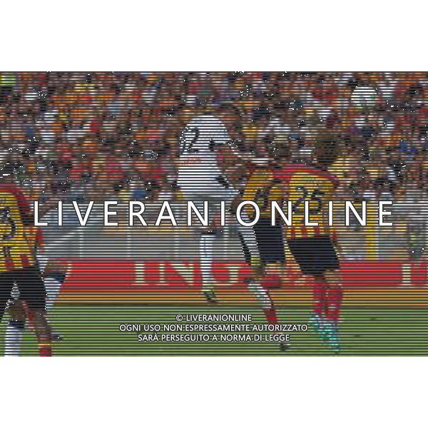 TVEM August 19, 2024 Lecce, Italy - US Lecce vs Atalanta - Italian soccer serie A 2024/25 - Via Del Mare Stadium. In the pic by Emmanuele Mastrodonato/agenzia Aldo Liverani sas: Mateo Retegui of Atalanta scores a goal of 0-2 ©TVEM/AGENZIA ALDO LIVERANI SAS