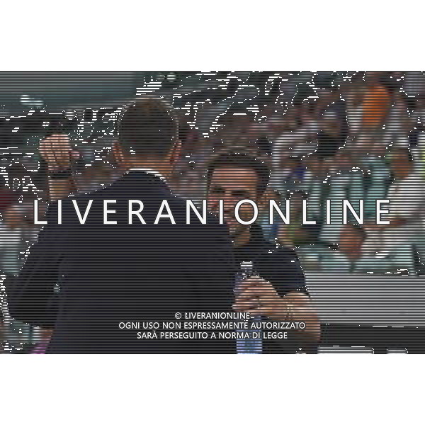 Torino 19.08.2024 Allianz Stadium @Manuela Viganti /Ag. Aldo Liverani sas Juventus vs Como Campionato Calcio Serie A Enilive 2024/2025 1a giornata Nella foto: thiago motta e cesc fabregas ©Viganti/AGENZIA ALDO LIVERANI SAS
