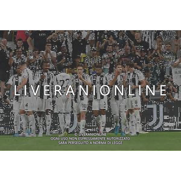 Torino 19.08.2024 Allianz Stadium @Manuela Viganti /Ag. Aldo Liverani sas Juventus vs Como Campionato Calcio Serie A Enilive 2024/2025 1a giornata Nella foto: esultanza juventus dopo il gol di samuel mbangula ©Viganti/AGENZIA ALDO LIVERANI SAS