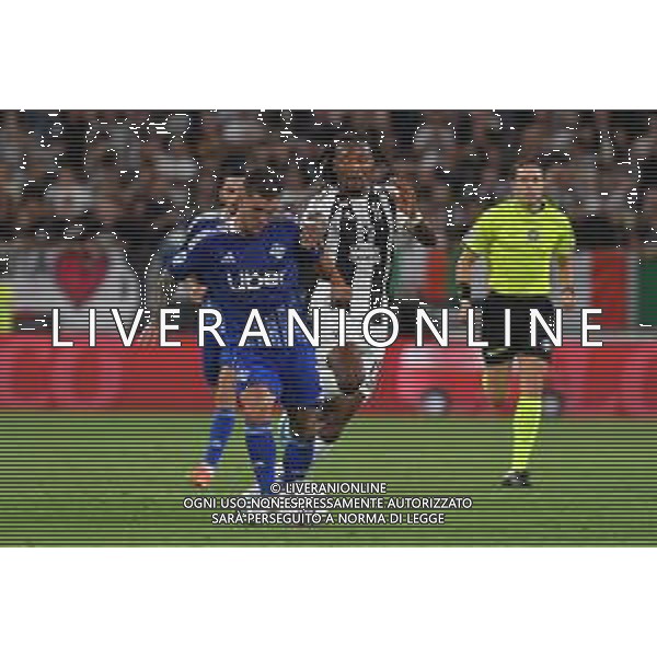 Torino 19.08.2024 Allianz Stadium @Manuela Viganti /Ag. Aldo Liverani sas Juventus vs Como Campionato Calcio Serie A Enilive 2024/2025 1a giornata Nella foto: gabriel strefezza e khephren thuram ©Viganti/AGENZIA ALDO LIVERANI SAS
