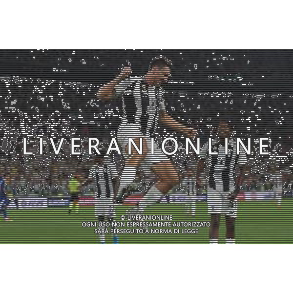 Torino 19.08.2024 Allianz Stadium @Manuela Viganti /Ag. Aldo Liverani sas Juventus vs Como Campionato Calcio Serie A Enilive 2024/2025 1a giornata Nella foto: esultanza andrea cambiaso dopo il gol ©Viganti/AGENZIA ALDO LIVERANI SAS