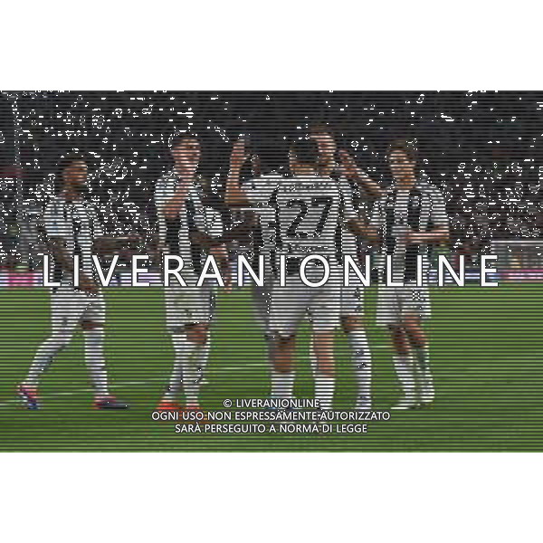 Torino 19.08.2024 Allianz Stadium @Manuela Viganti /Ag. Aldo Liverani sas Juventus vs Como Campionato Calcio Serie A Enilive 2024/2025 1a giornata Nella foto: esultanza juventus dopo il gol di andrea cambiaso ©Viganti/AGENZIA ALDO LIVERANI SAS