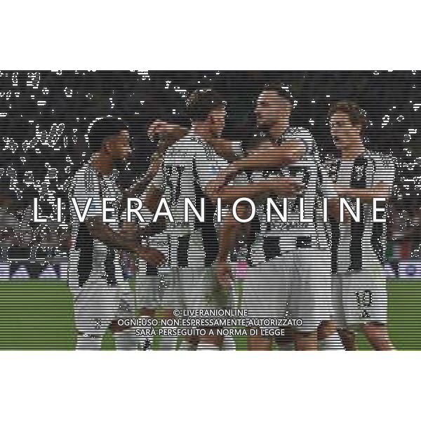 Torino 19.08.2024 Allianz Stadium @Manuela Viganti /Ag. Aldo Liverani sas Juventus vs Como Campionato Calcio Serie A Enilive 2024/2025 1a giornata Nella foto: esultanza juventus dopo il gol di andrea cambiaso ©Viganti/AGENZIA ALDO LIVERANI SAS