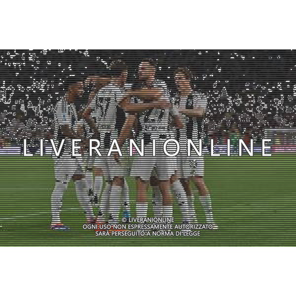 Torino 19.08.2024 Allianz Stadium @Manuela Viganti /Ag. Aldo Liverani sas Juventus vs Como Campionato Calcio Serie A Enilive 2024/2025 1a giornata Nella foto: esultanza juventus dopo il gol di andrea cambiaso ©Viganti/AGENZIA ALDO LIVERANI SAS