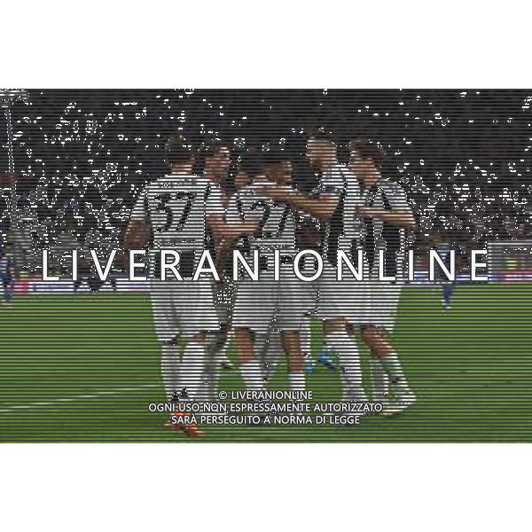 Torino 19.08.2024 Allianz Stadium @Manuela Viganti /Ag. Aldo Liverani sas Juventus vs Como Campionato Calcio Serie A Enilive 2024/2025 1a giornata Nella foto: esultanza juventus dopo il gol di andrea cambiaso ©Viganti/AGENZIA ALDO LIVERANI SAS
